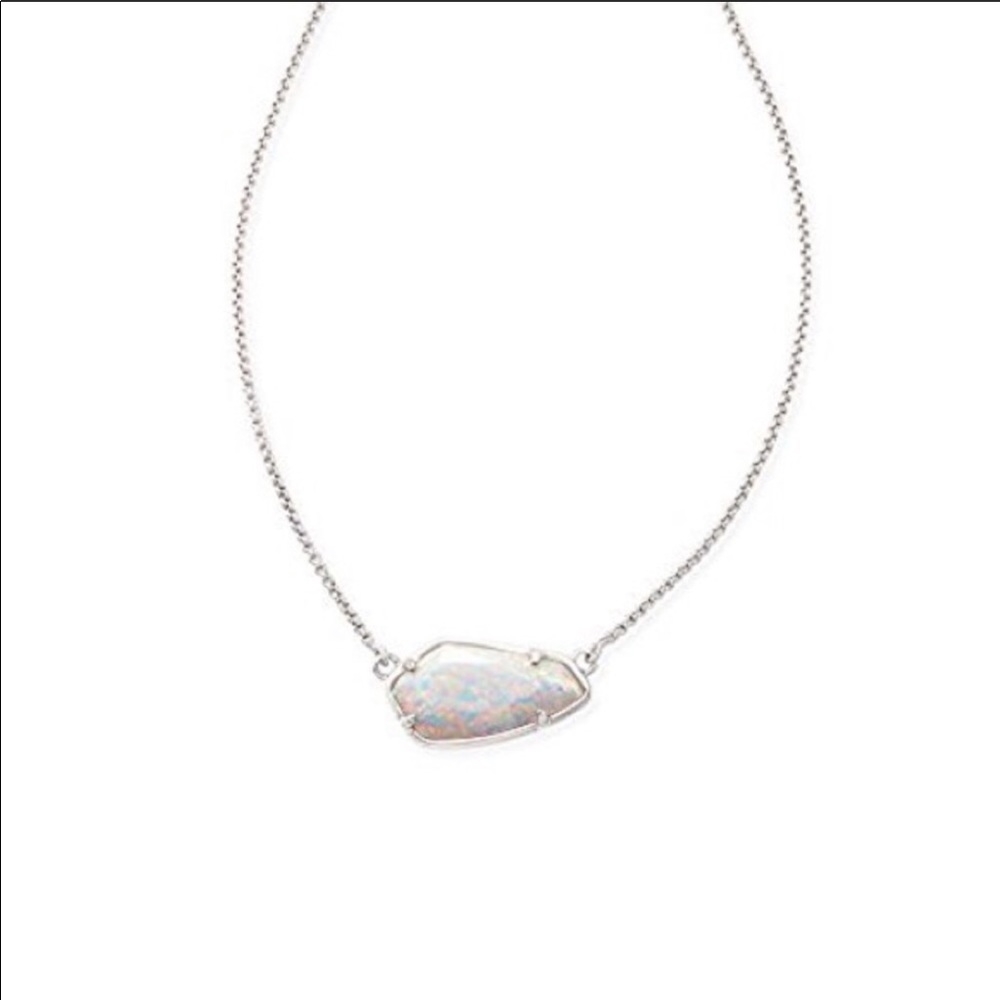 New Kendra Scott cami necklace white silver